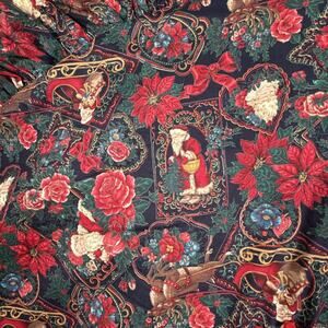 VTG Homemade Christmas Tree Skirt 52-in Wide Holiday Decor Victorian